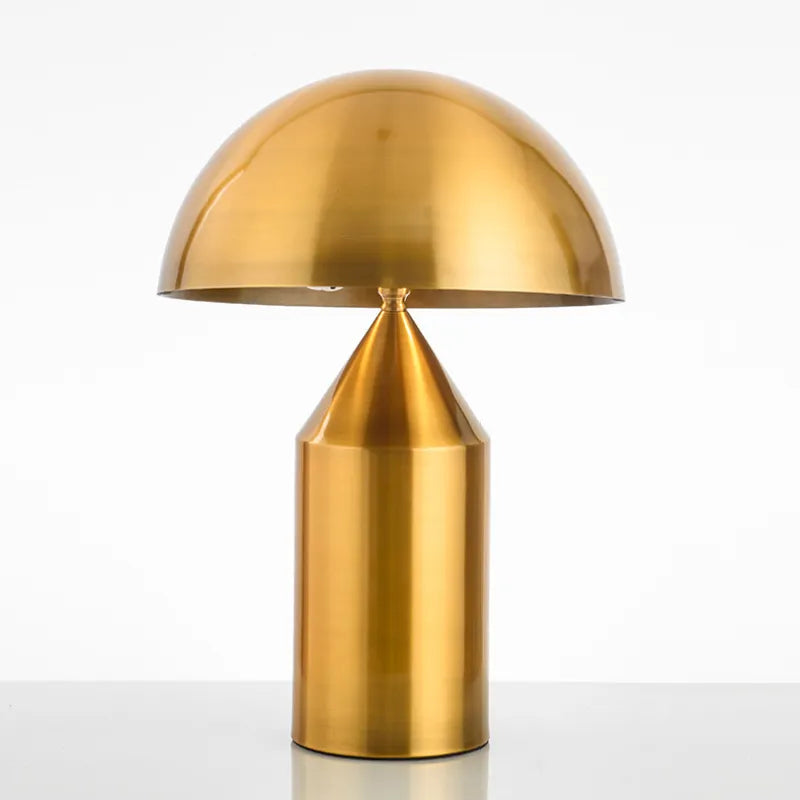 Post-Modern Mushroom Desk Lamp, Copper Plated, photo 1 of 11