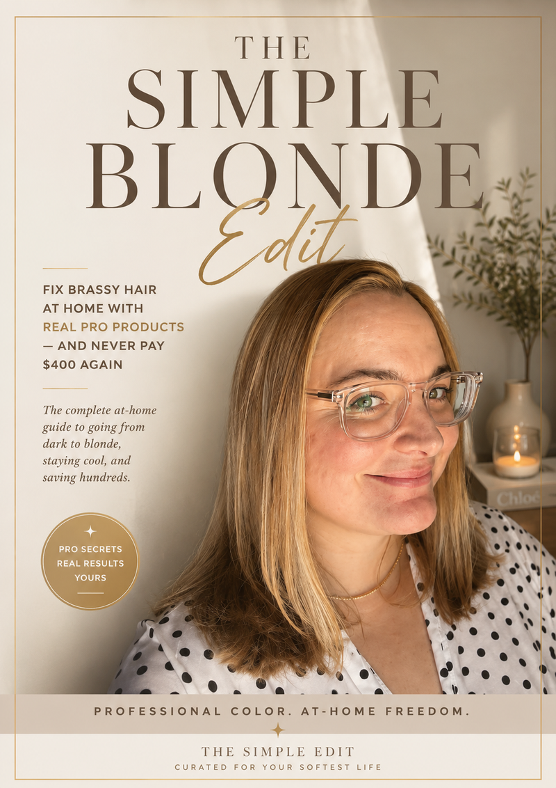 The Simple Blonde Edit — The At-Home Guide to Fixing Brassy Hair