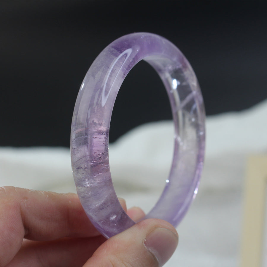 Natural Lavender Amethyst Bracelet — A Father's Protection