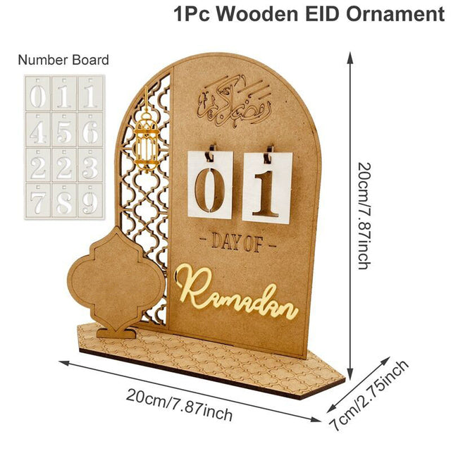 Wooden Countdown Calendar for Home Decoration